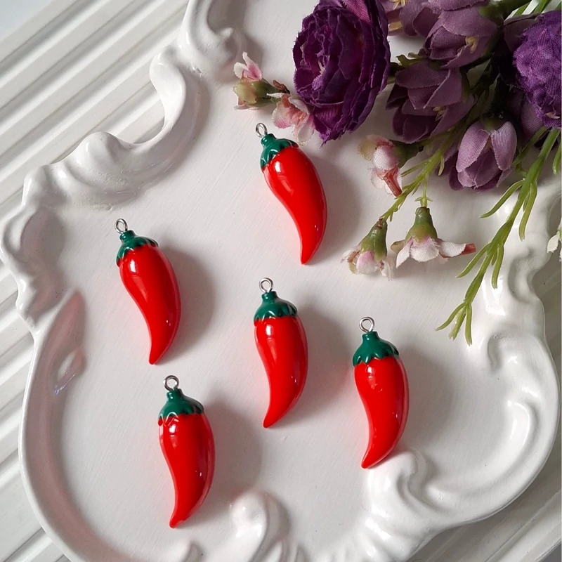 پلاک آویزی فلفل 3.5 سانتی (فروش بصورت دونه ای)