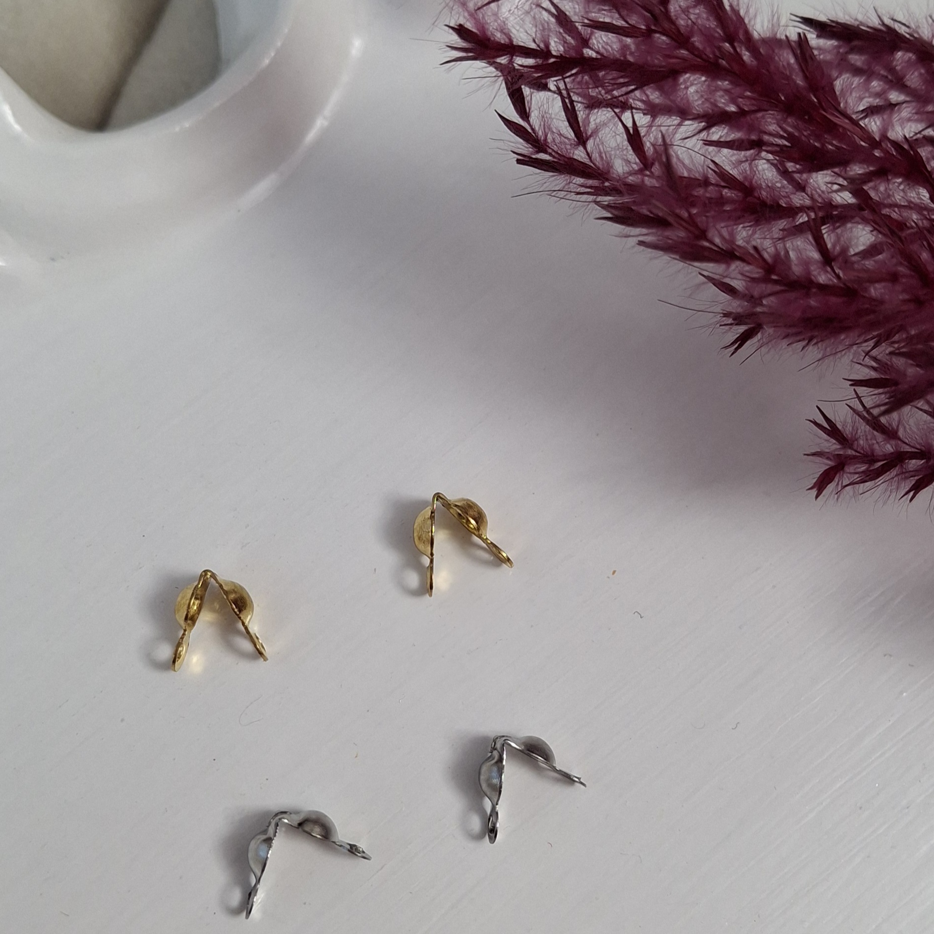 گره مخفی کن نقره ای و طلایی استیل رنگ ثابت فروش بصورت دونه ای