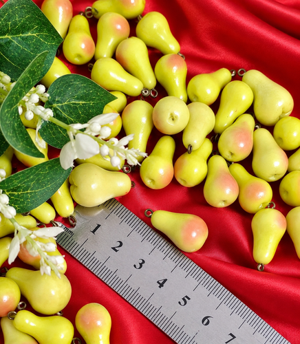 پلاک آویز گلابی خمیری(فروش بصورت دونه ای)
